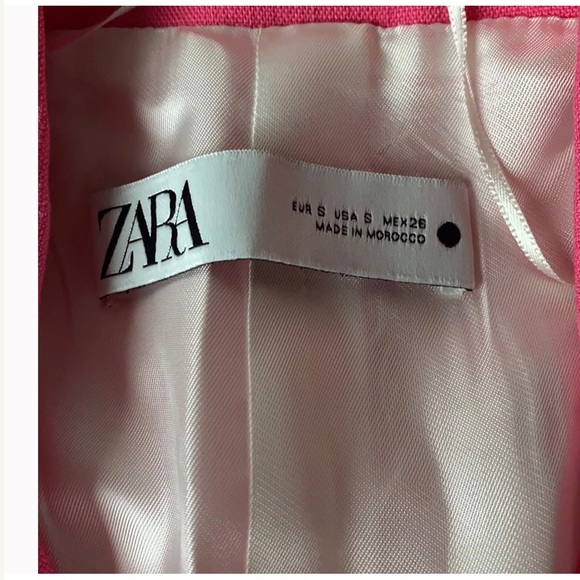 NWT GORGEOUS ZARA STRAIGHT BLAZER WITH POCKETS Fuchsia size S Blogger Favorite - Picture 6 of 16